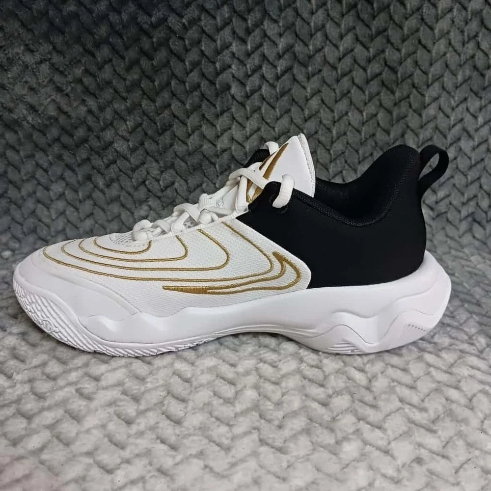 Nike Giannis Immortality 4 GS Basketball Sneakers Shoes White Black Size 2.5Y